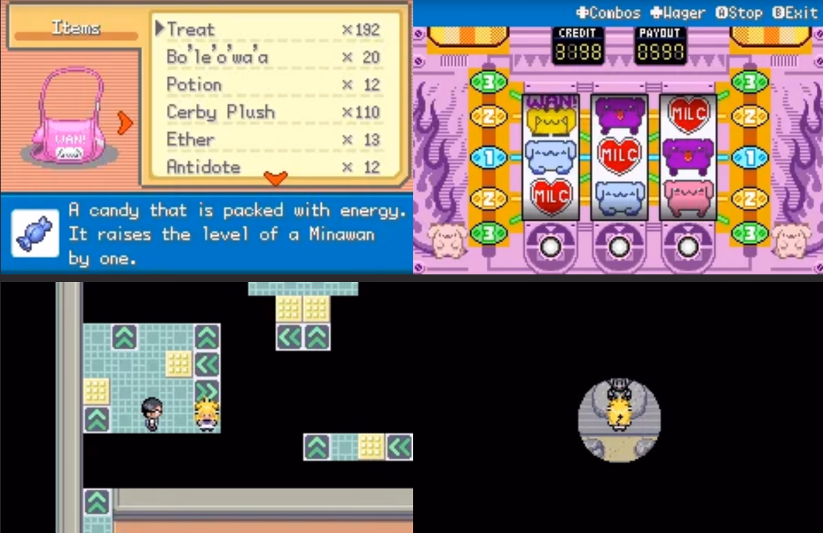Minamon: Wanwan Version (GBA) Gameplay Screenshot 3 - Gohan's Tips