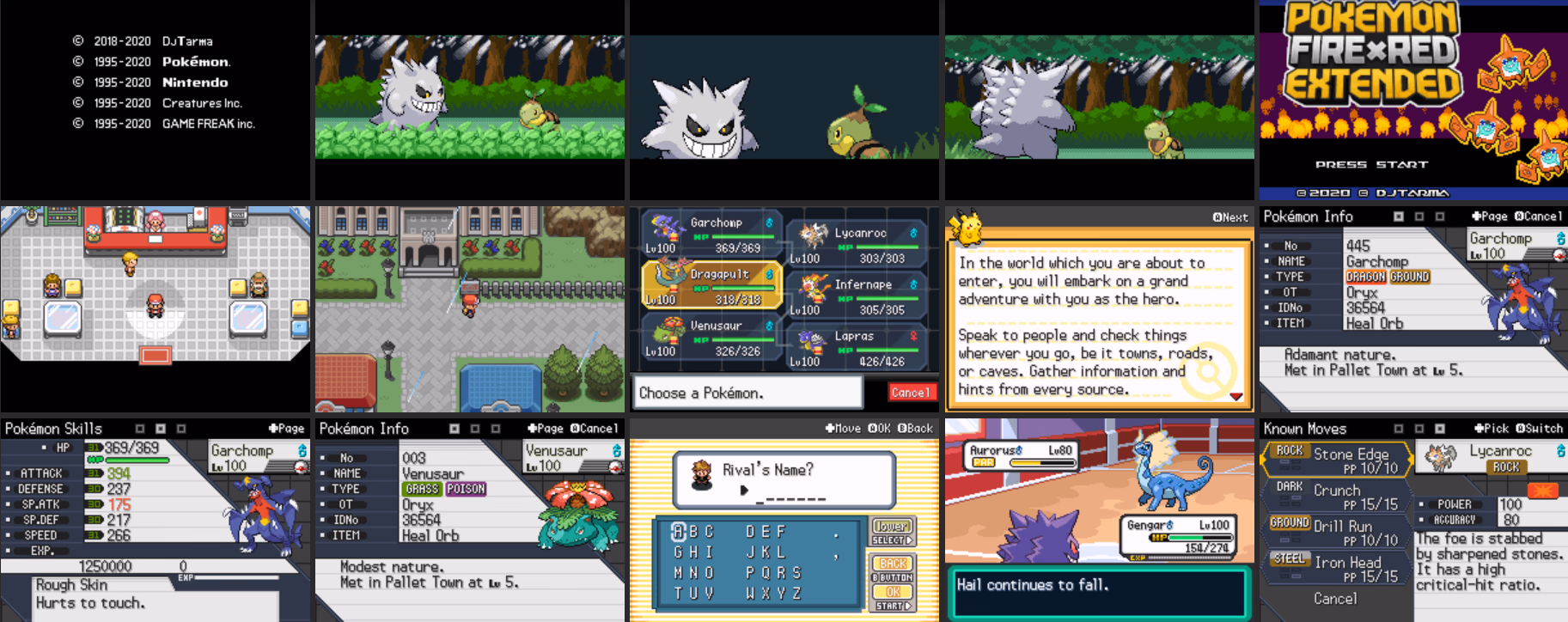 Pokémon - Fire Red Extended (GBA) Gameplay Screenshot 1 - Gohan's Tips