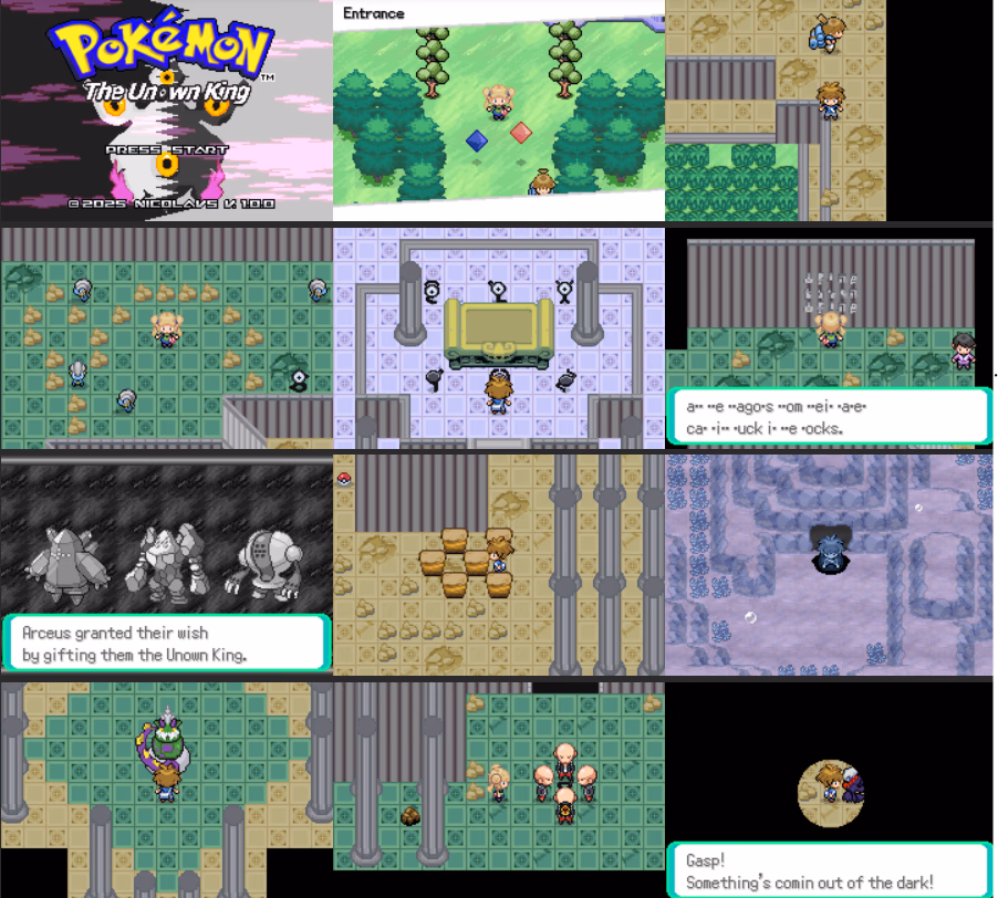 Pokémon - the Unown King (GBA) Gameplay Screenshot 1 - Gohan's Tips