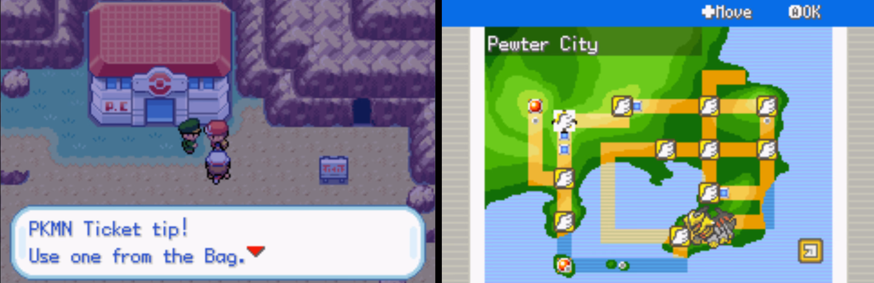 Pokémon AIRE'S World (GBA) Gameplay Screenshot 2 - Gohan's Tips