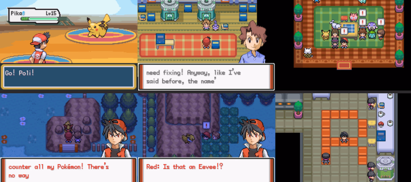 Pokémon Adventure Red Chapter (GBA) Gameplay Screenshot 2 - Gohan's Tips