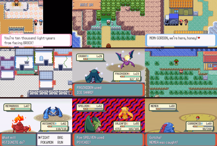 Pokémon Altair (GBA) Gameplay Screenshot 1 - Gohan's Tips