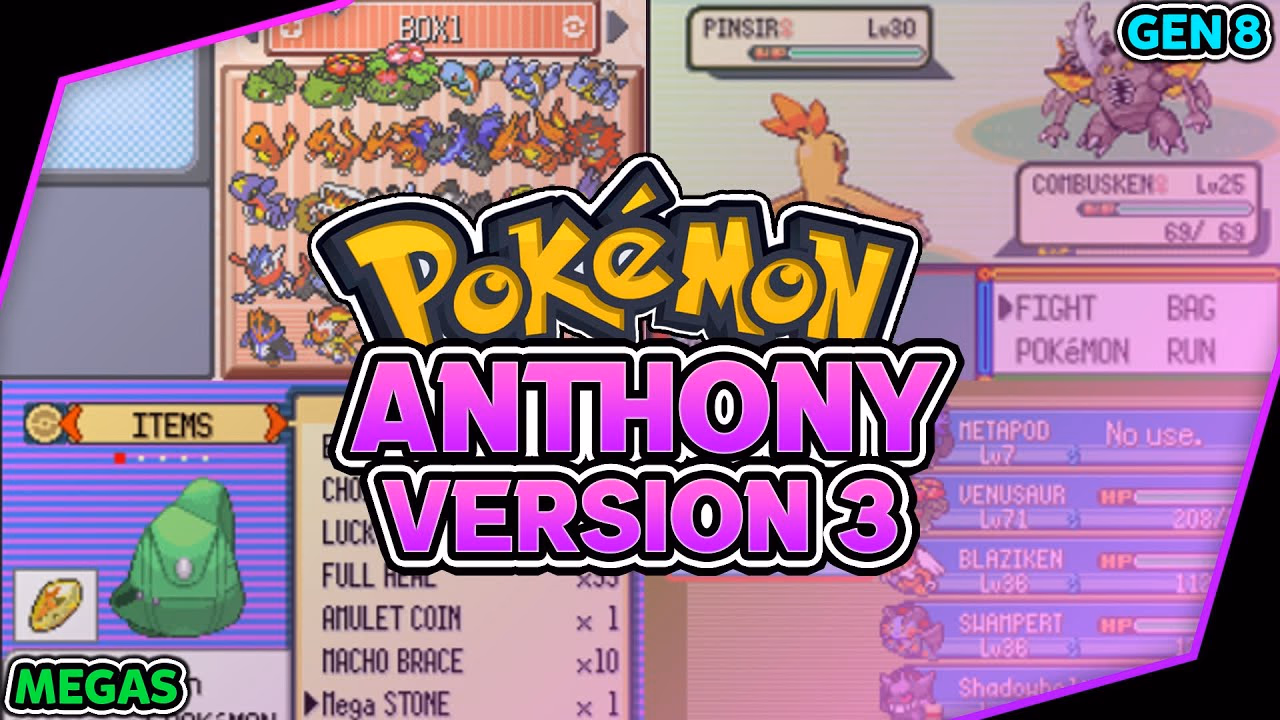 Download Pokémon Anthony Version 3 GBA ROM Hack - Background Aura - Gohan's Tips