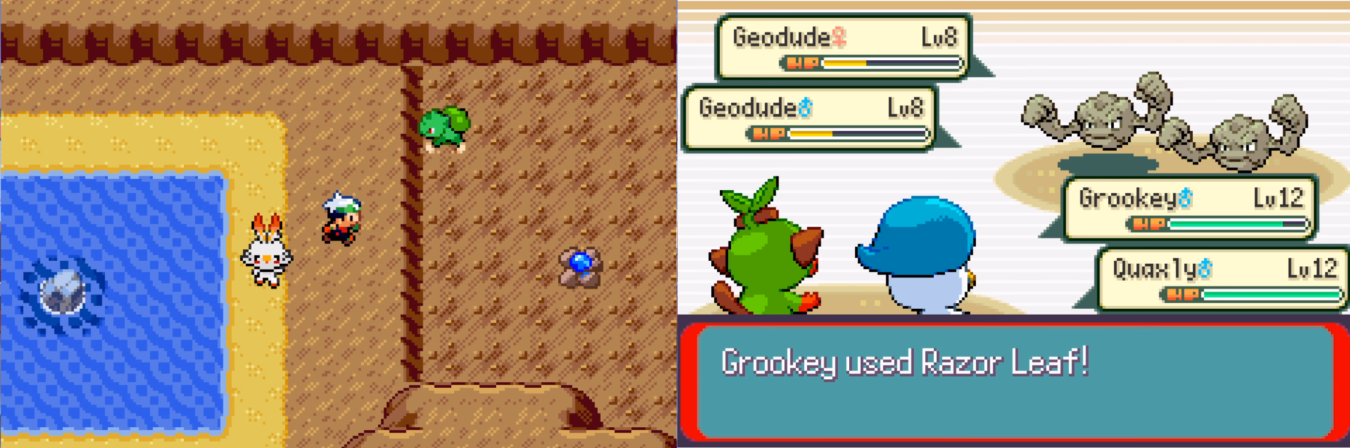 Pokémon Brisk Emerald (GBA) Gameplay Screenshot 3 - Gohan's Tips