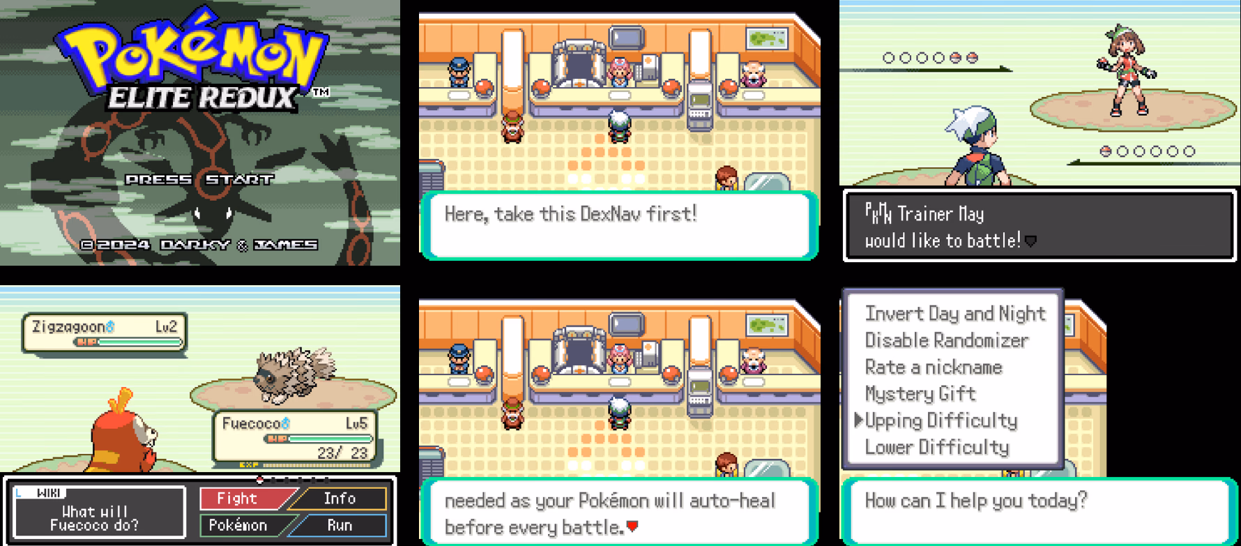 Pokémon Elite Redux (GBA) Gameplay Screenshot 1 - Gohan's Tips
