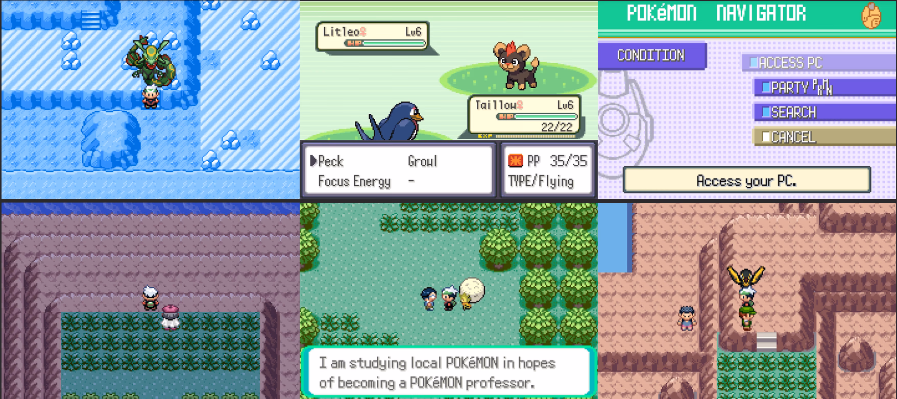 Pokémon Emerald Adventure (GBA) Gameplay Screenshot 2 - Gohan's Tips