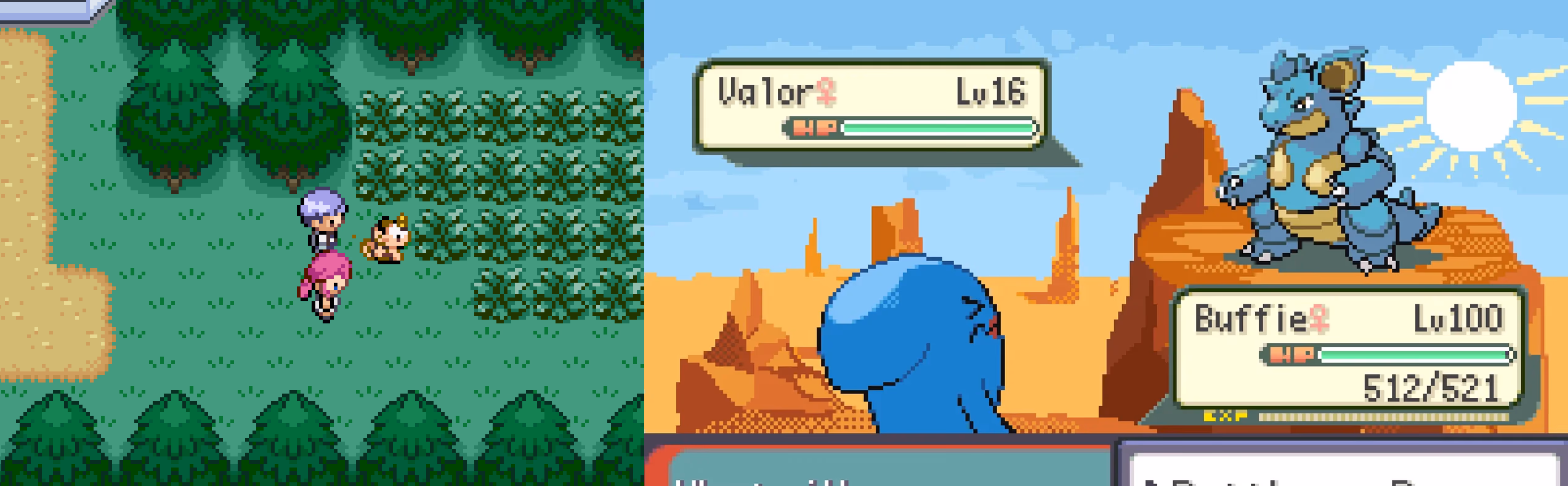 Pokémon Emerald Azure (GBA) Gameplay Screenshot 3 - Gohan's Tips