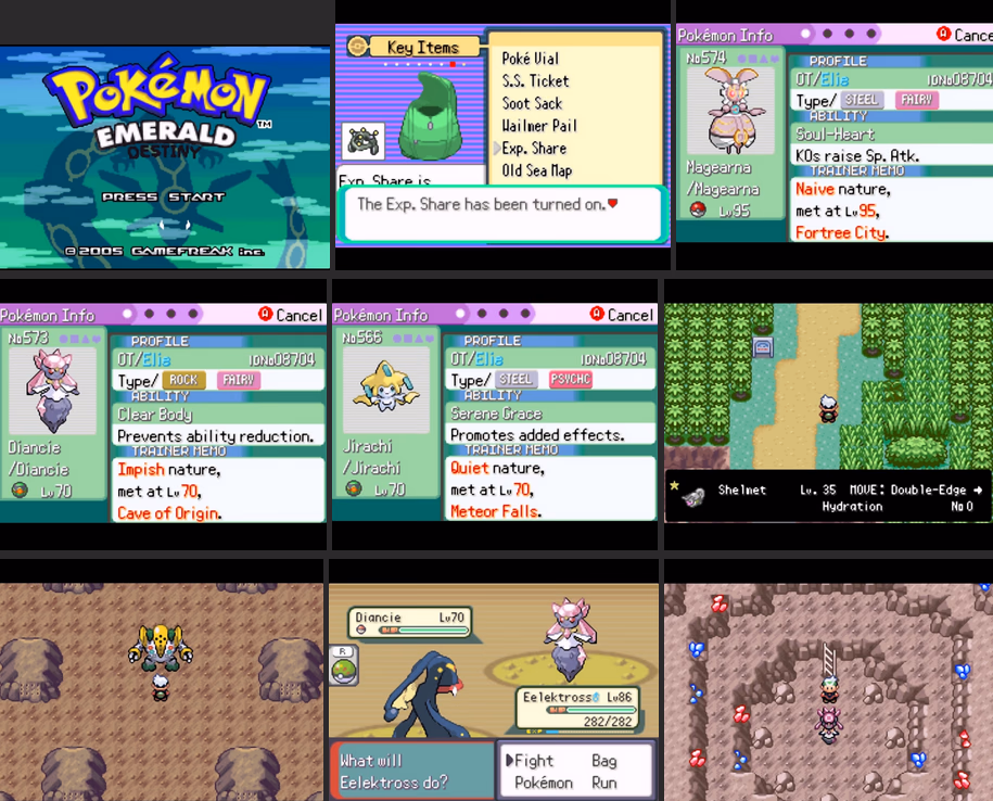 Pokémon Emerald Destiny (GBA) Gameplay Screenshot 1 - Gohan's Tips