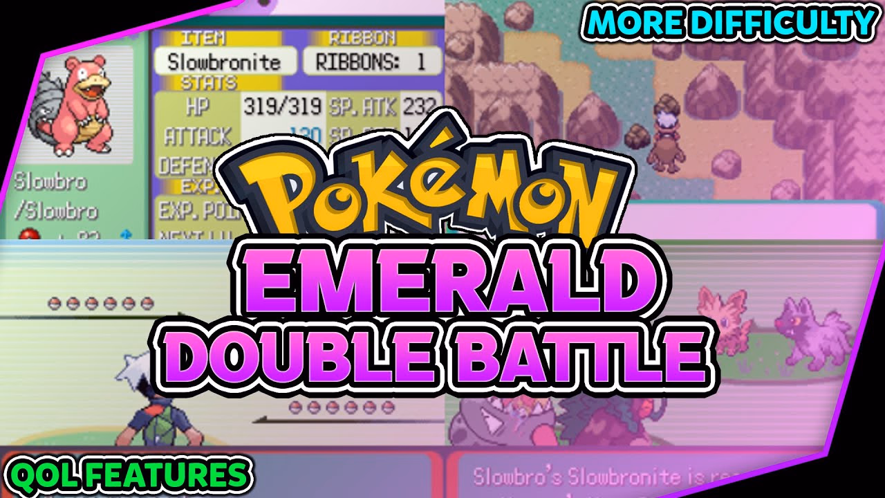 Download Pokémon Emerald Double Battle Edition GBA ROM Hack - Background Aura - Gohan's Tips