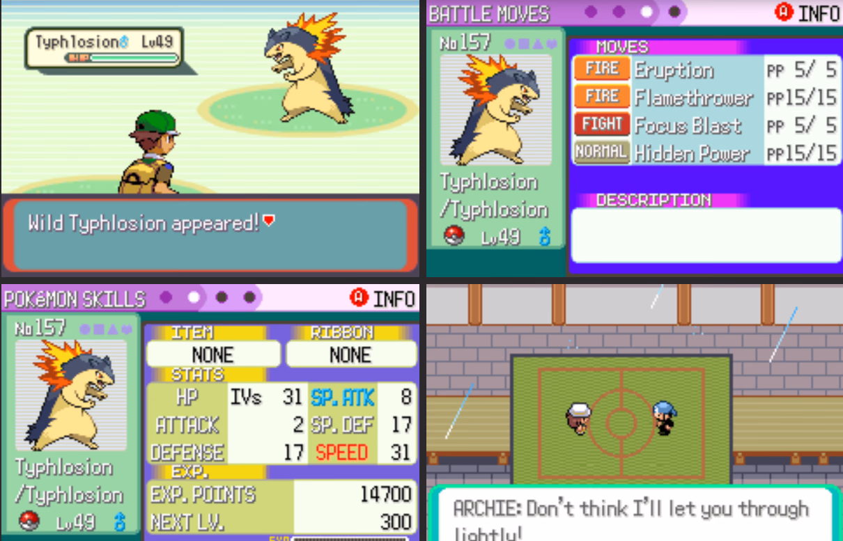 Pokémon Emerald Rogue (GBA) Gameplay Screenshot 2 - Gohan's Tips