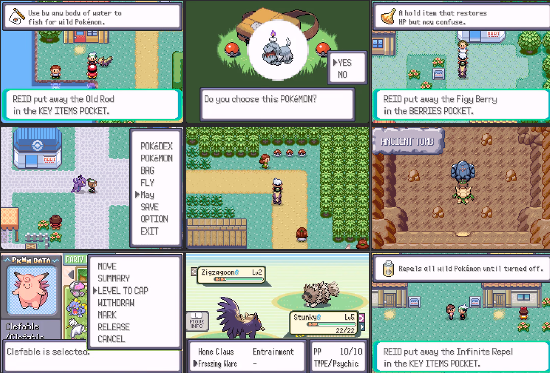 Pokémon Emerald Rush (GBA) Gameplay Screenshot 2 - Gohan's Tips