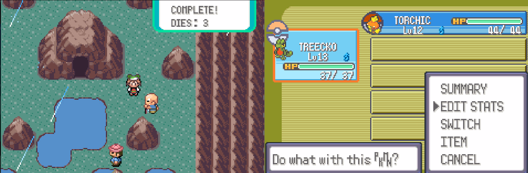 Pokémon Emerald Solo Leveling (GBA) Gameplay Screenshot 4 - Gohan's Tips