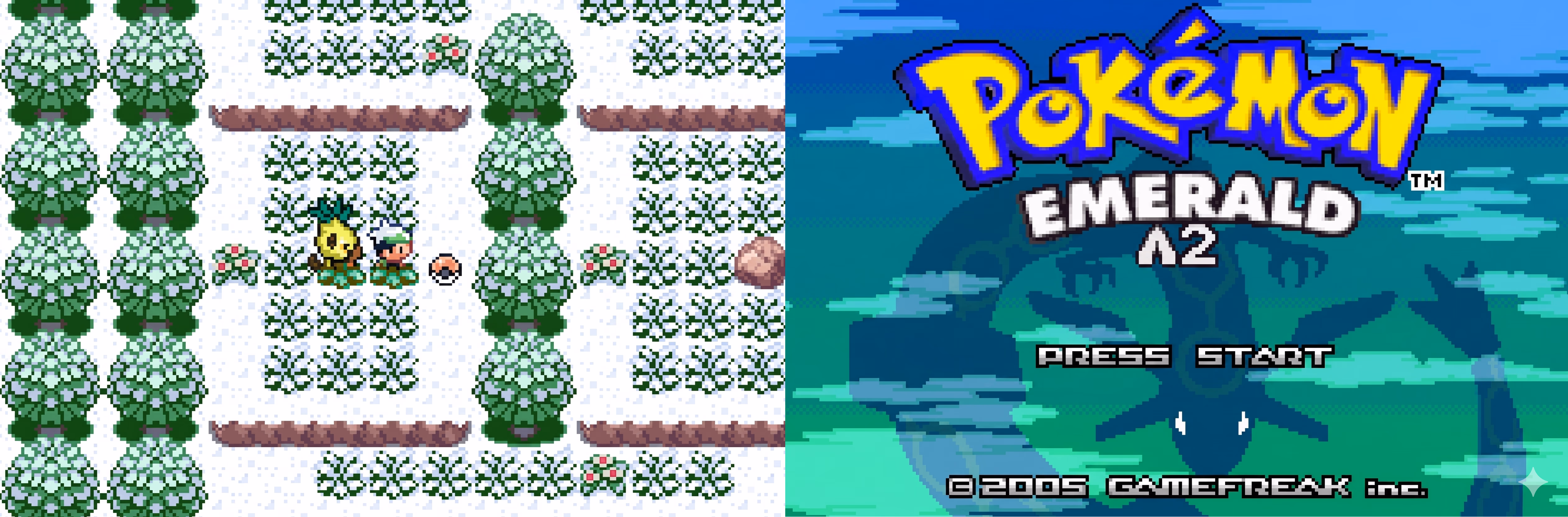 Pokémon Emerald Squared (GBA) Gameplay Screenshot 1 - Gohan's Tips