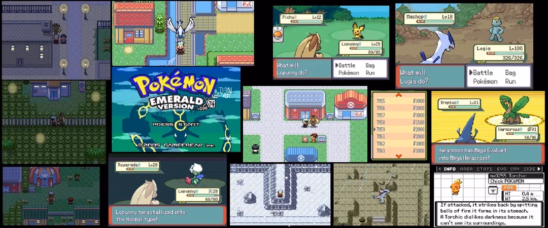 Pokémon Emerald Xtreme (GBA) Gameplay Screenshot 2 - Gohan's Tips