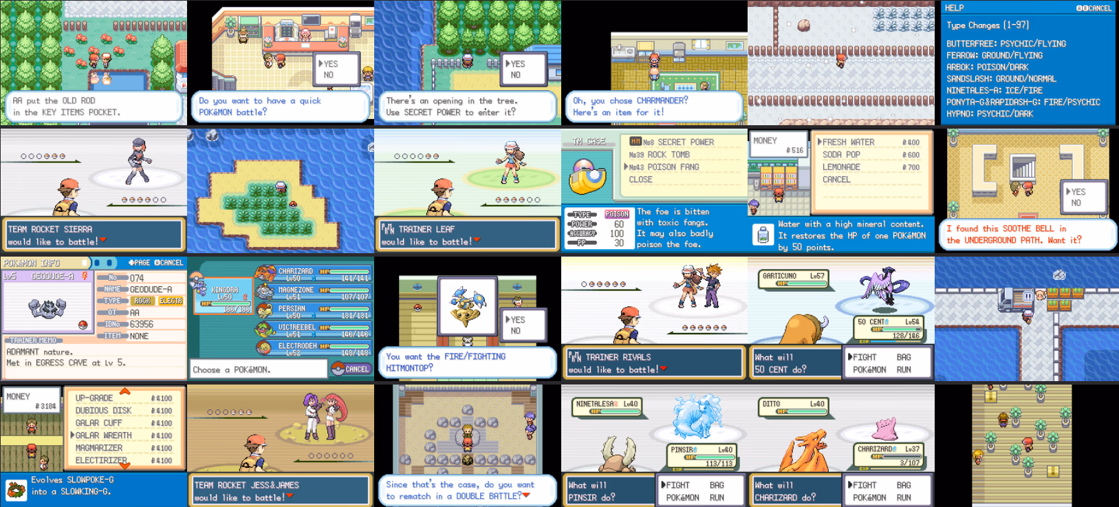 Pokémon Fire Red Deluxe (GBA) Gameplay Screenshot 1 - Gohan's Tips