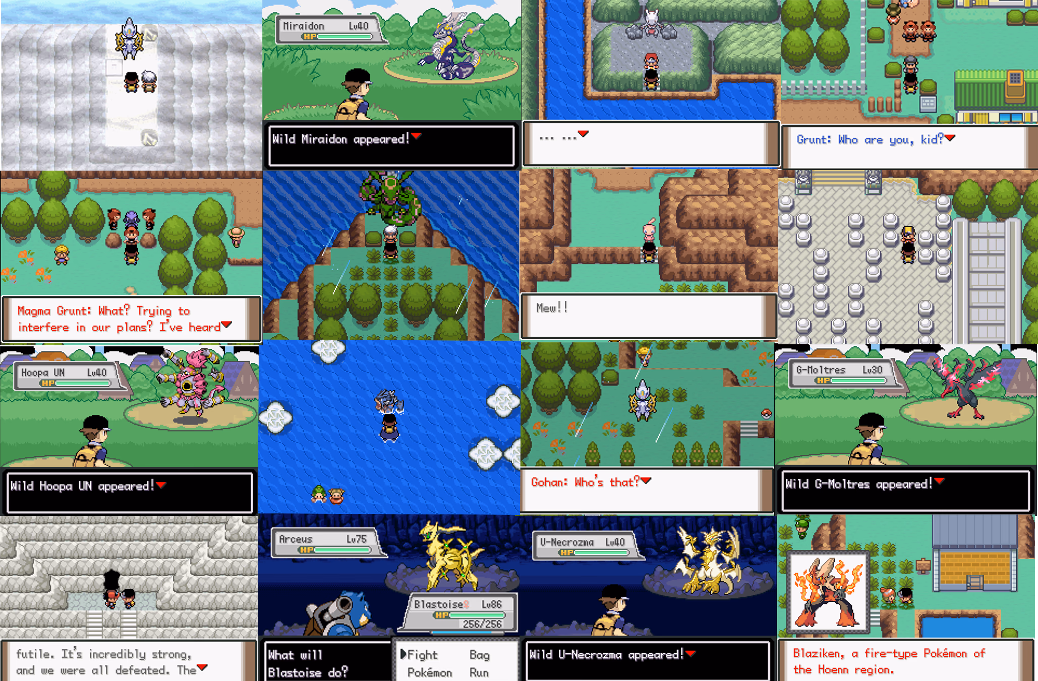 Pokémon Fire Red Multiverse (GBA) Gameplay Screenshot 1 - Gohan's Tips