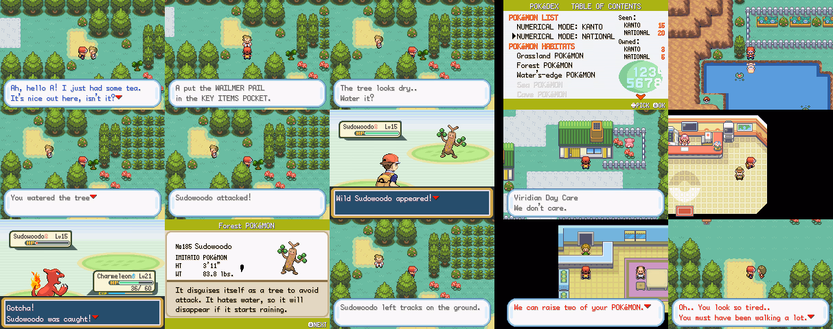 Pokémon FireRed 2 (GBA) Gameplay Screenshot 1 - Gohan's Tips