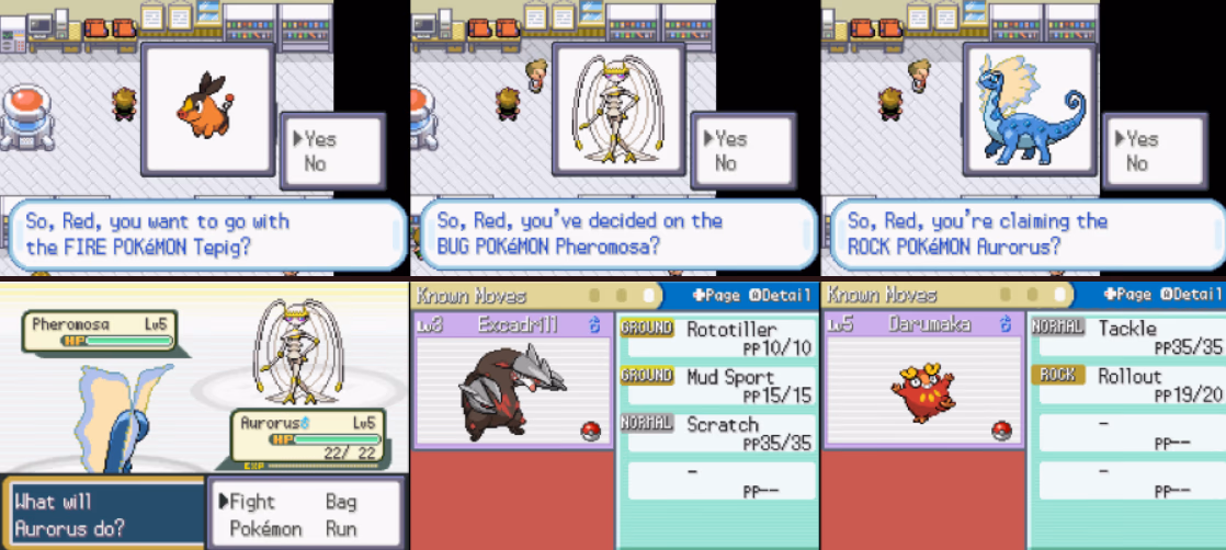 Pokémon FireRed 809 Randomizable (GBA) Gameplay Screenshot 1 - Gohan's Tips