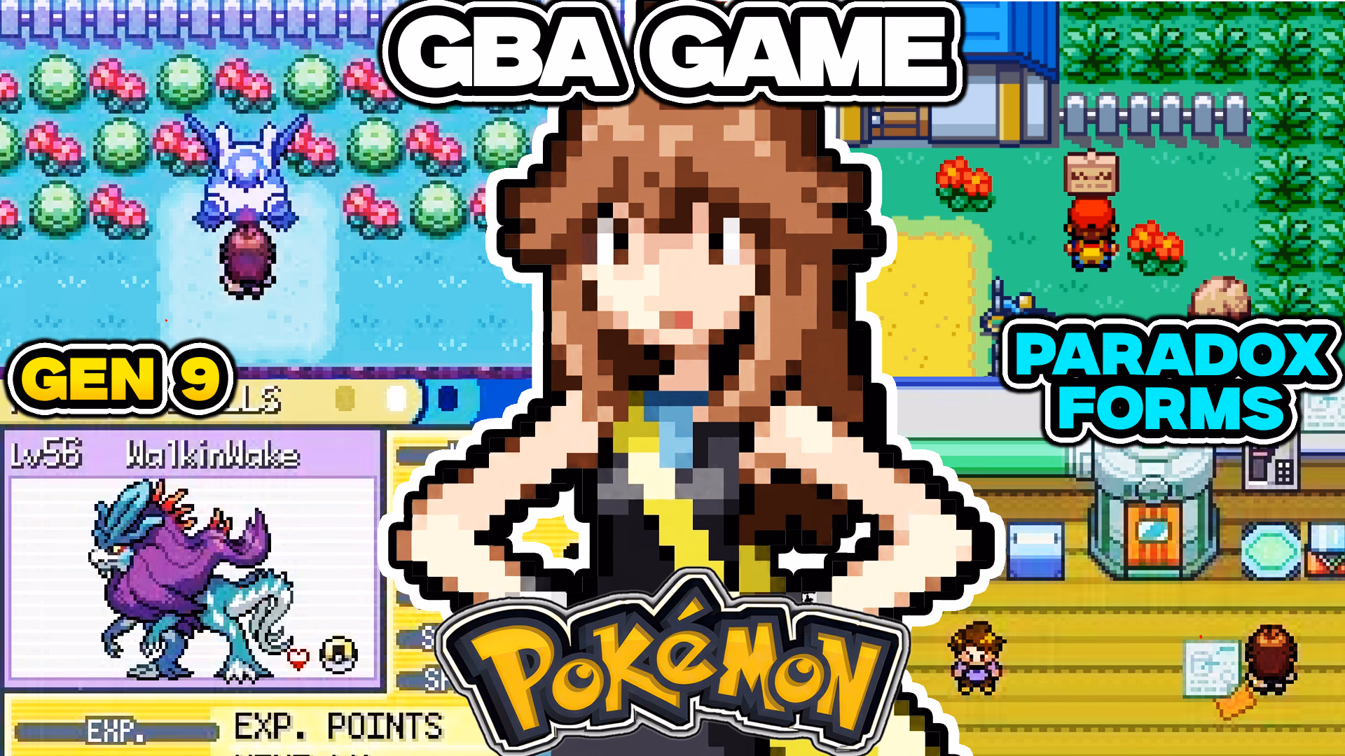 Download Pokémon FireRed Bill's Secret Garden DX GBA ROM Hack - Background Aura - Gohan's Tips
