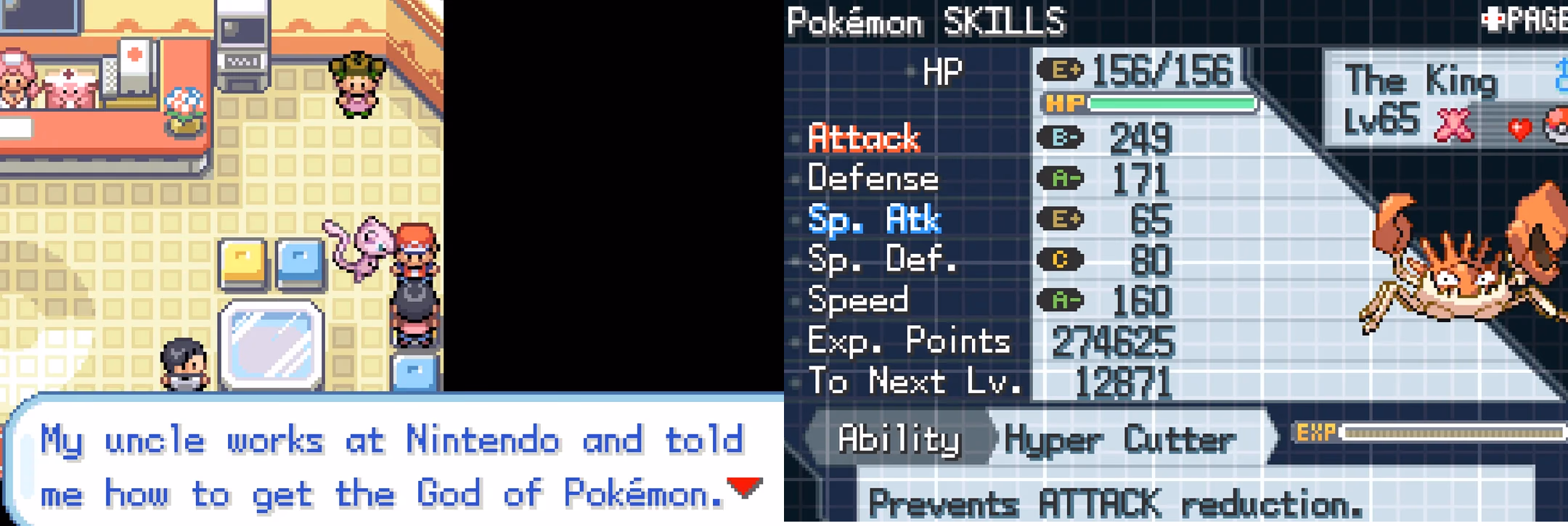 Pokémon Giga Red (GBA) Gameplay Screenshot 4 - Gohan's Tips