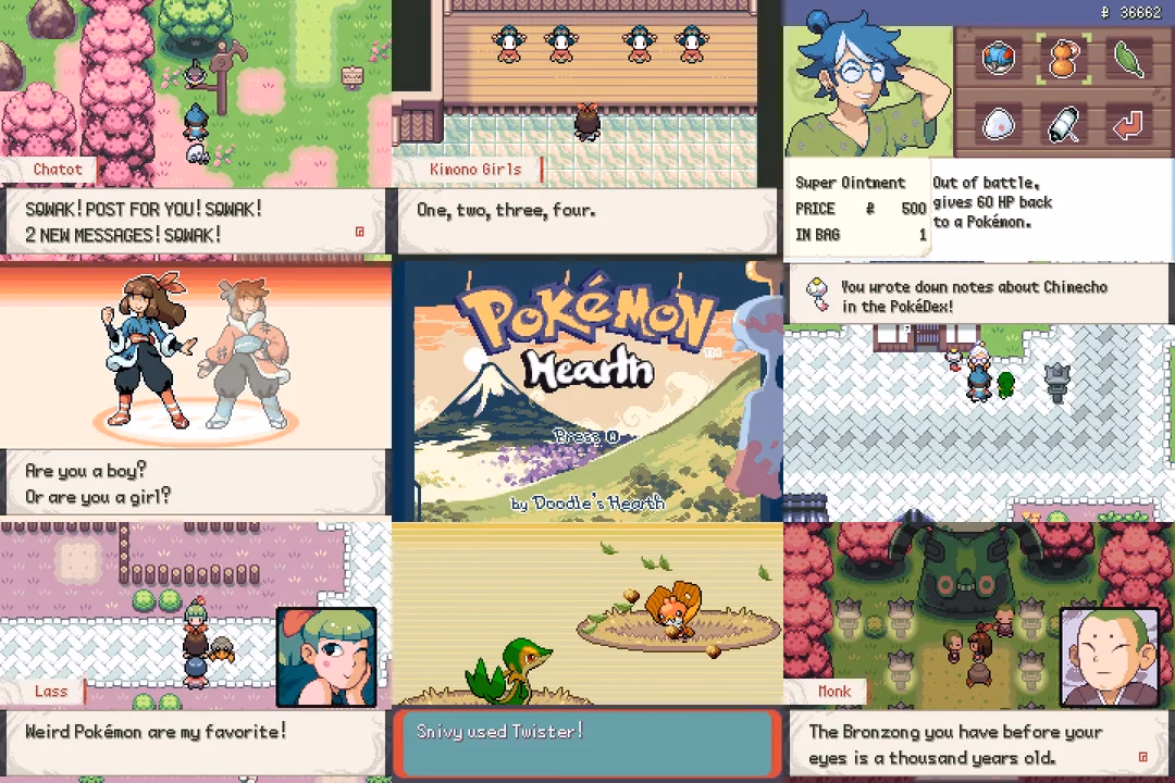 Pokémon Hearth (GBA) Gameplay Screenshot 1 - Gohan's Tips