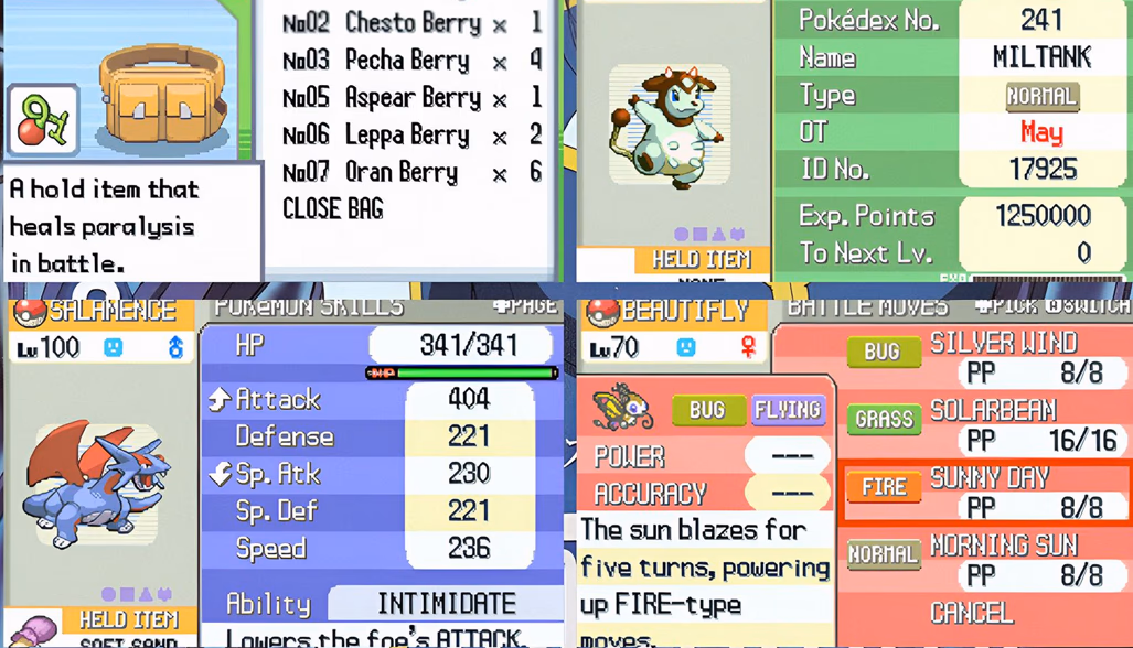 Pokémon Heliodor (GBA) Gameplay Screenshot 2 - Gohan's Tips