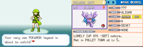 Pokémon Insect Lime (GBA) Gameplay Screenshot 3 - Gohan's Tips