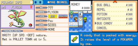 Pokémon Insect Lime (GBA) Gameplay Screenshot 4 - Gohan's Tips
