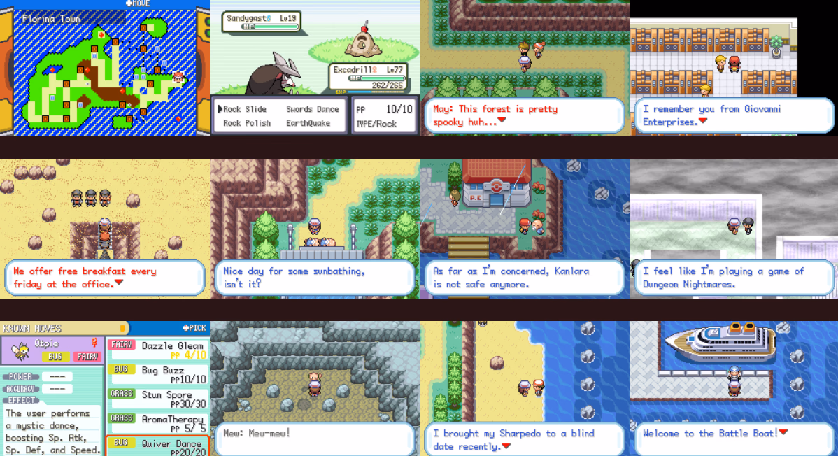 Pokémon Kanlara Ultimate (GBA) Gameplay Screenshot 1 - Gohan's Tips