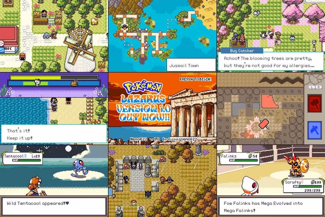 Pokémon Lazarus (GBA) Gameplay Screenshot 1 - Gohan's Tips