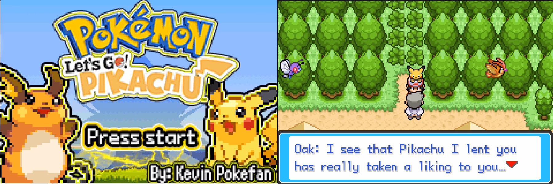 Pokémon Let’s Go Pikachu & Let’s Go Eevee (GBA) Gameplay Screenshot 1 - Gohan's Tips