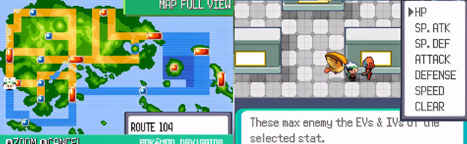 Pokémon Lithium (GBA) Gameplay Screenshot 2 - Gohan's Tips