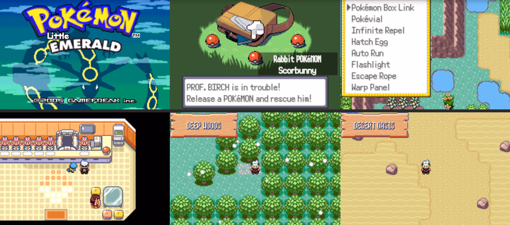 Pokémon Little Emerald (GBA) Gameplay Screenshot 1 - Gohan's Tips