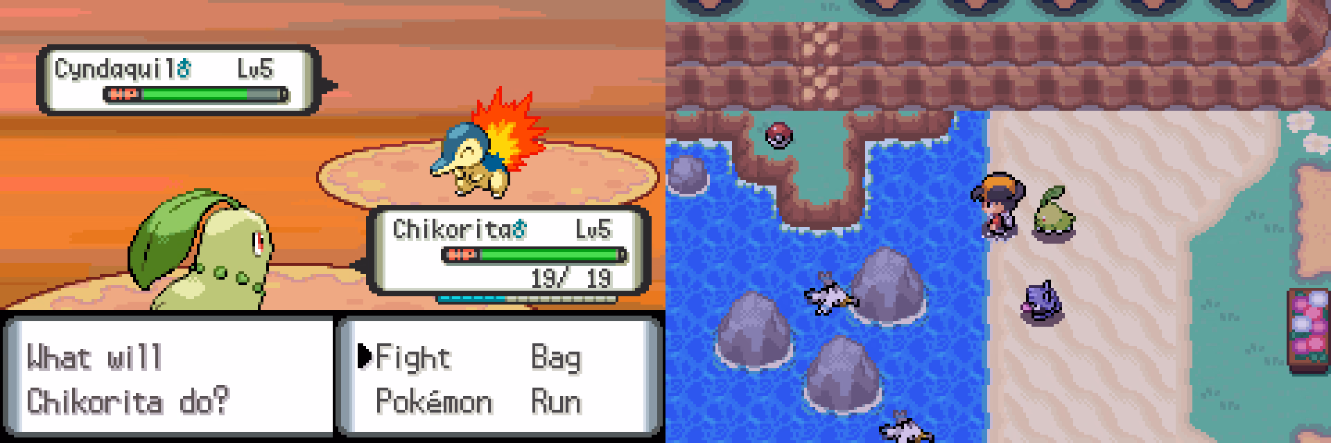 Pokémon Mercury (Azoth) (GBA) Gameplay Screenshot 2 - Gohan's Tips