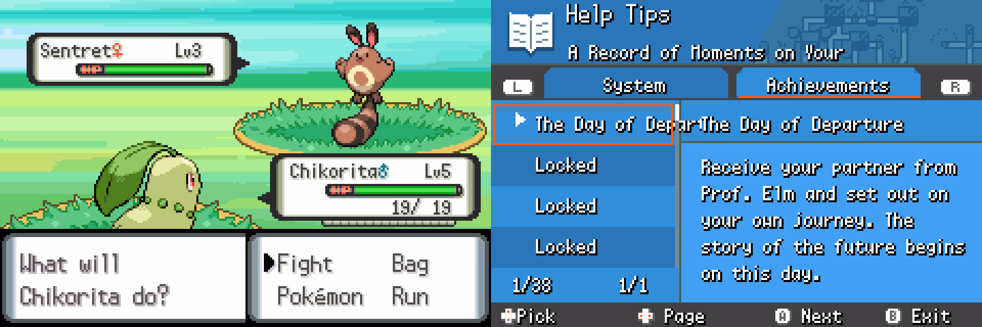 Pokémon Mercury (Azoth) (GBA) Gameplay Screenshot 3 - Gohan's Tips