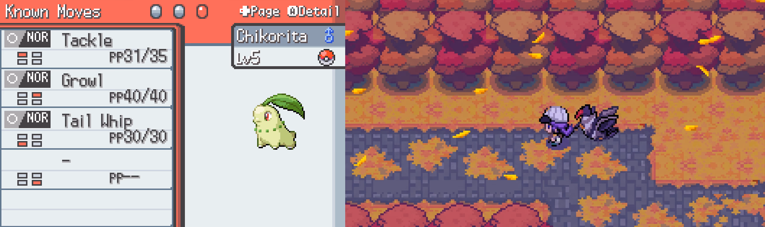 Pokémon Mercury (Azoth) (GBA) Gameplay Screenshot 4 - Gohan's Tips