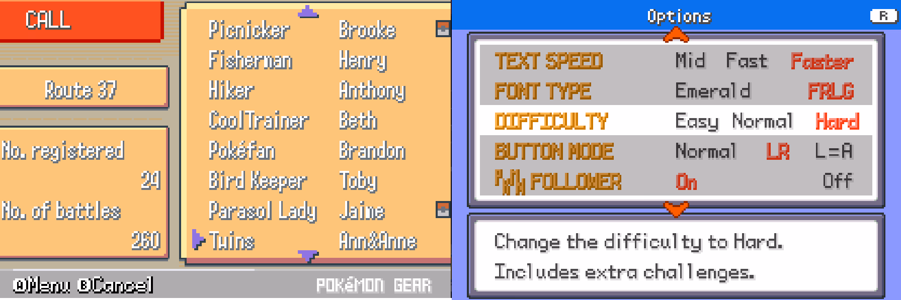 Pokémon Modern Heart and Soul (GBA) Gameplay Screenshot 5 - Gohan's Tips