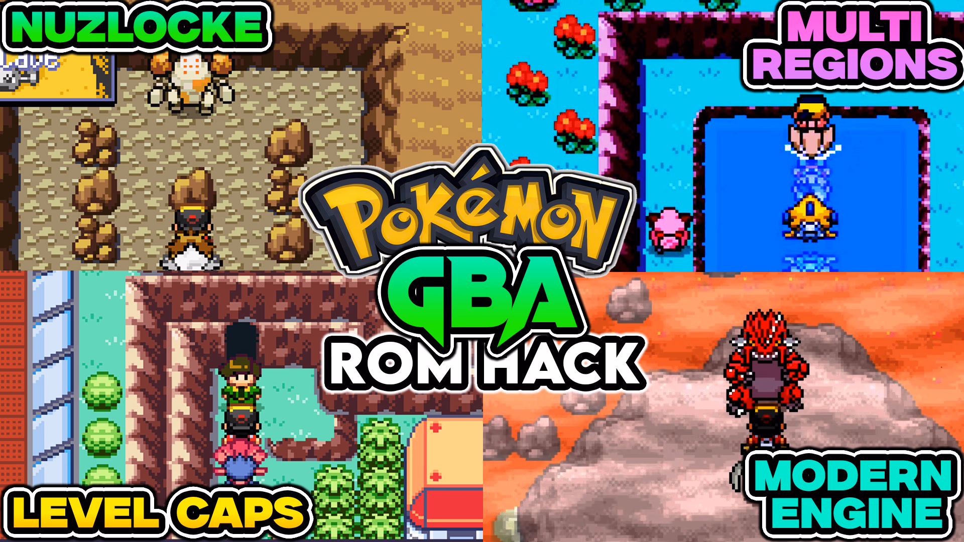 Download Pokémon Modern Heart and Soul GBA ROM Hack - Background Aura - Gohan's Tips