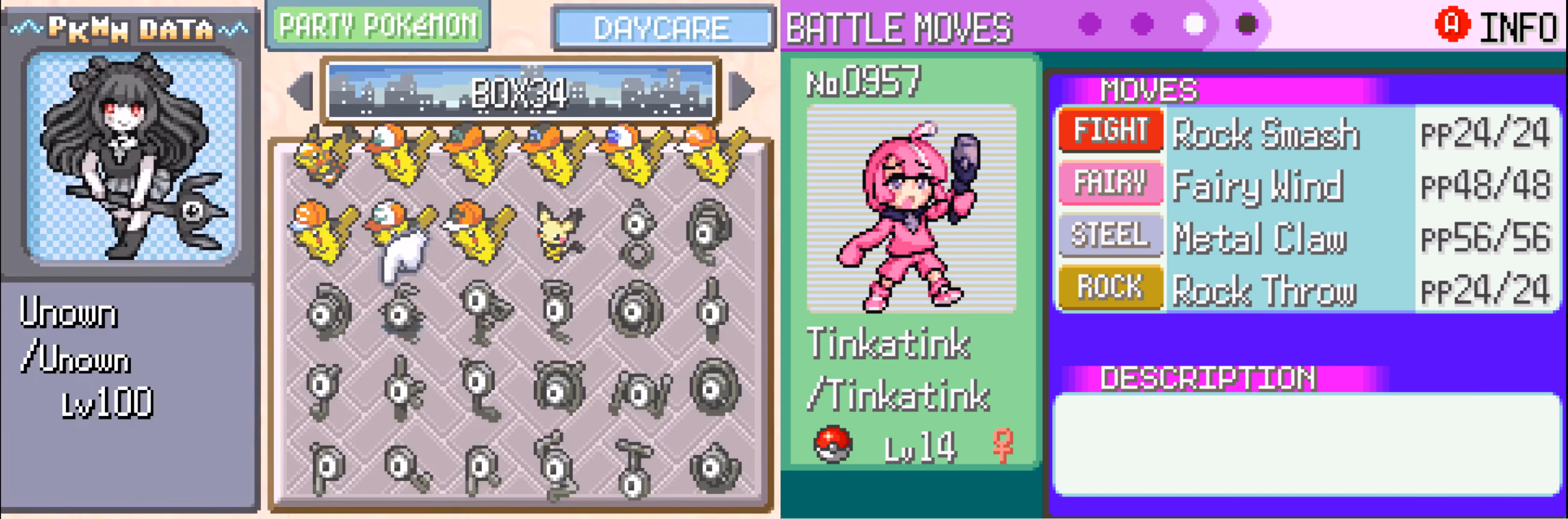 Pokémon Moemon Quetzal (GBA) Gameplay Screenshot 2 - Gohan's Tips