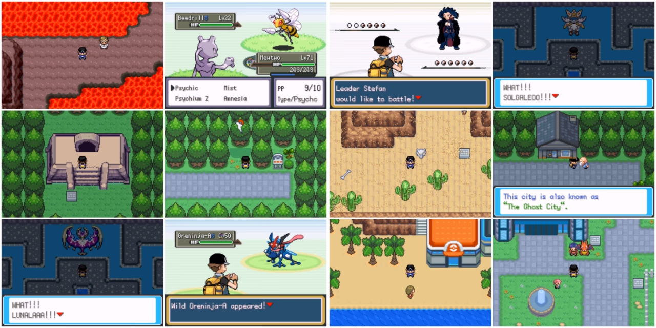 Pokémon Moon Galaxy (GBA) Gameplay Screenshot 1 - Gohan's Tips