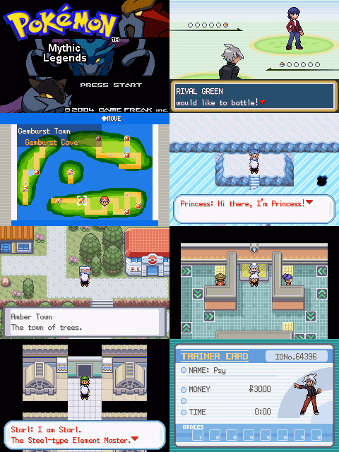 Pokémon Mythic Legends (GBA) Gameplay Screenshot 1 - Gohan's Tips