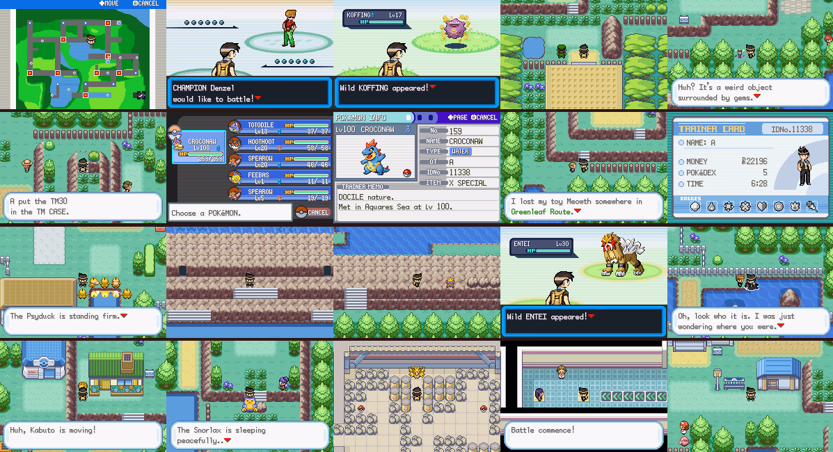 Pokémon Neon Blue (GBA) Gameplay Screenshot 1 - Gohan's Tips