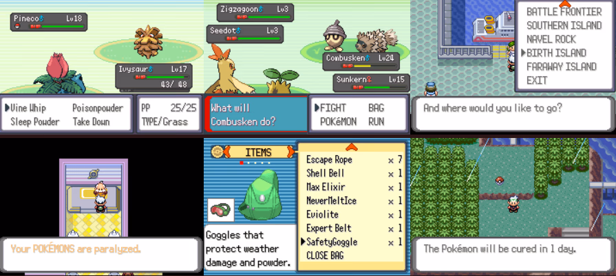 Pokémon New Emerald (GBA) Gameplay Screenshot 1 - Gohan's Tips