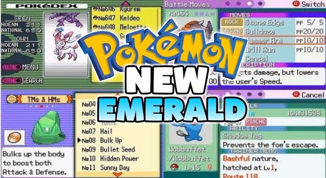Download Pokémon New Emerald GBA ROM Hack - Background Aura - Gohan's Tips