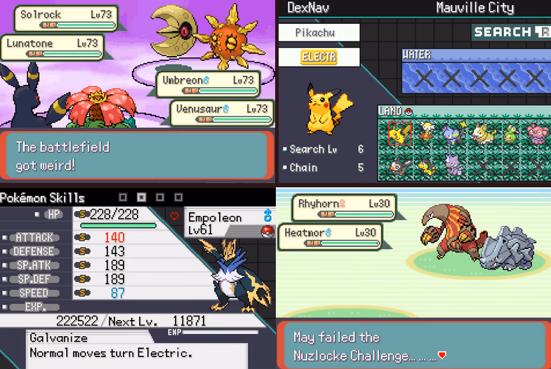 Pokémon Obsidian Emerald (GBA) Gameplay Screenshot 1 - Gohan's Tips