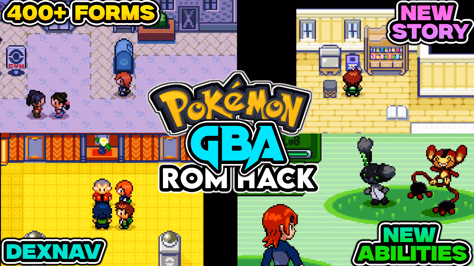Download Pokémon Omniversal Emerald GBA ROM Hack - Background Aura - Gohan's Tips