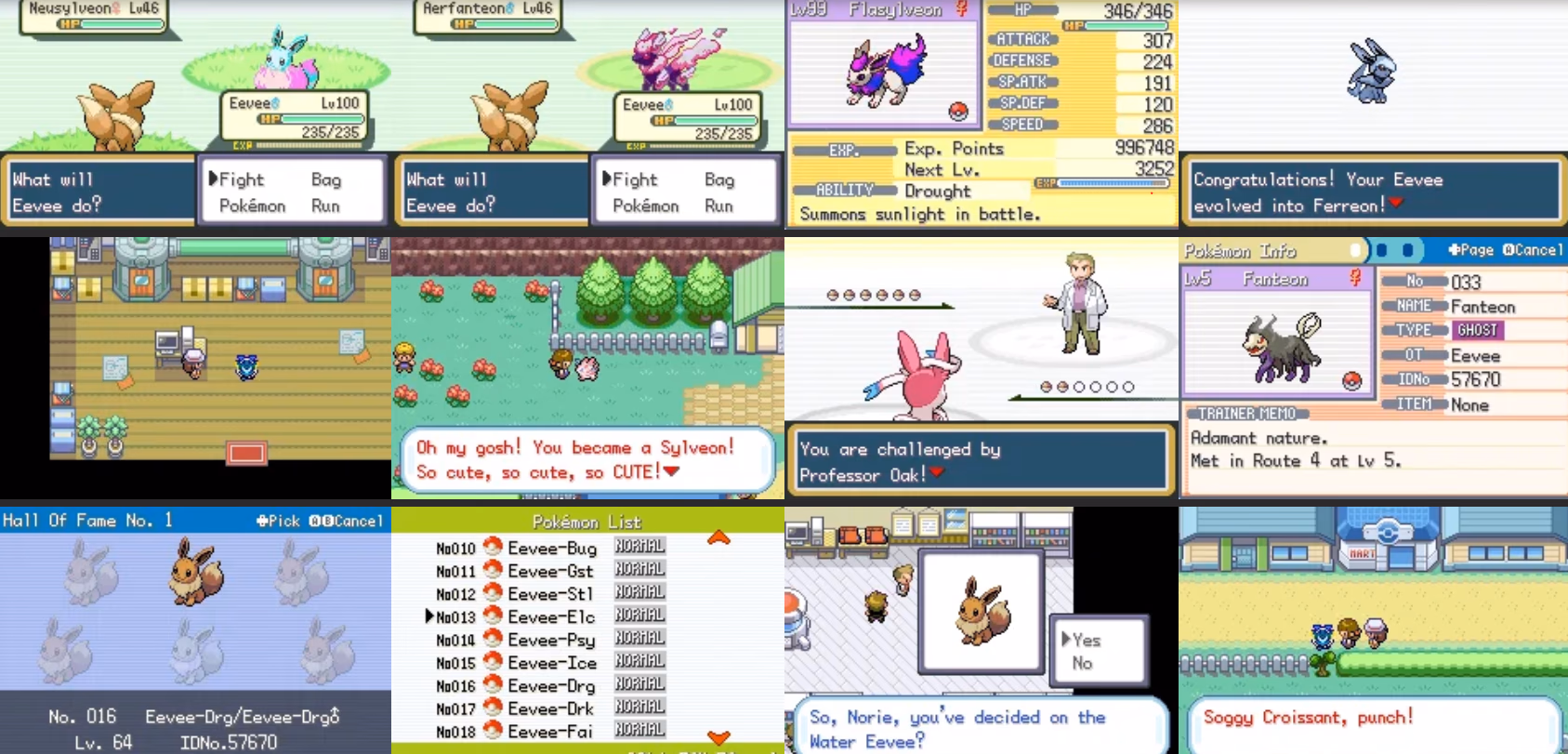 Pokémon Oops All Eevees! (GBA) Gameplay Screenshot 2 - Gohan's Tips