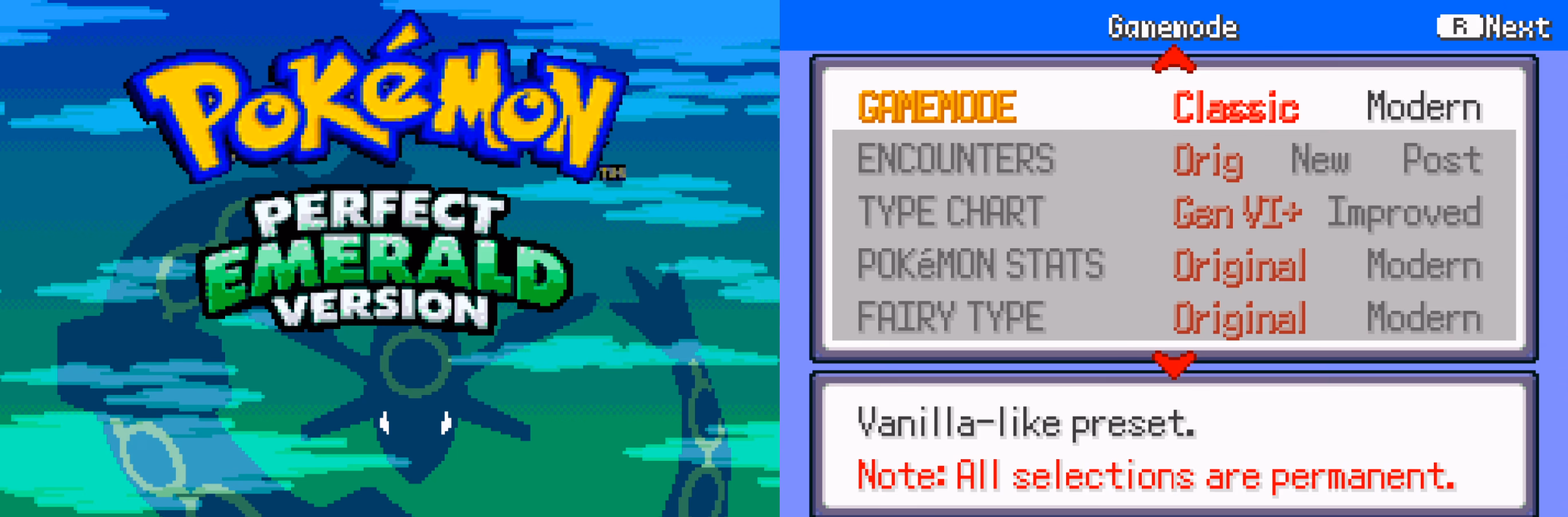Pokémon Perfect Emerald (GBA) Gameplay Screenshot 1 - Gohan's Tips