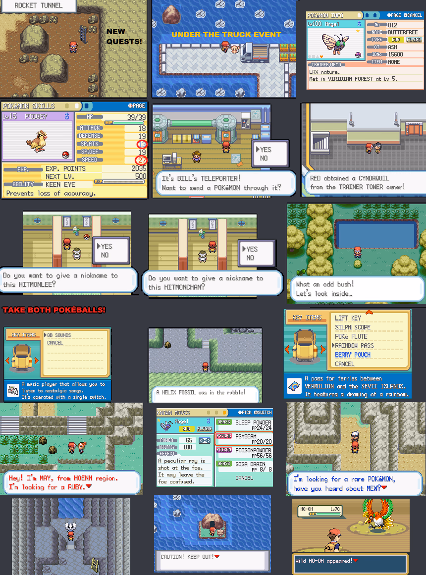 Pokémon Perfect Fire Red (GBA) Gameplay Screenshot 1 - Gohan's Tips