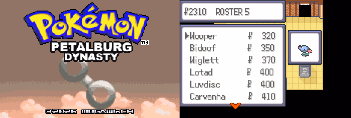 Pokémon Petalburg Dynasty (GBA) Gameplay Screenshot 1 - Gohan's Tips